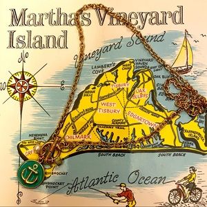 Martha’s Vineyard Anchor Charm Necklace